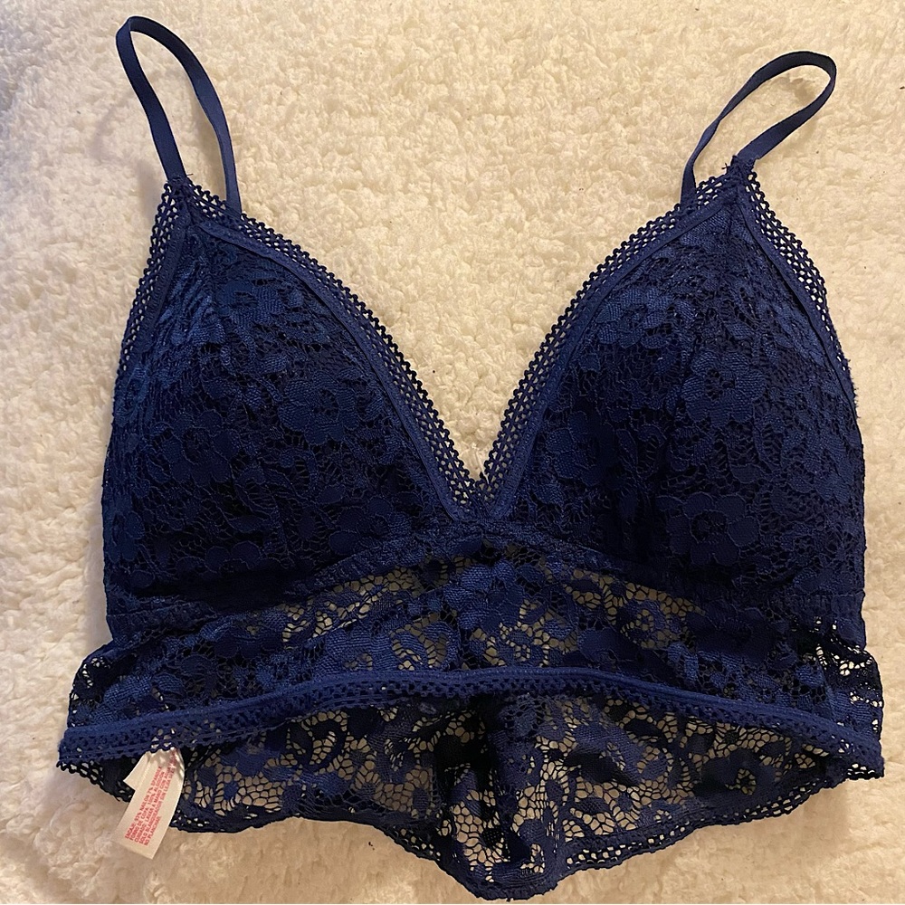 xhilaration navy blue bralette size M